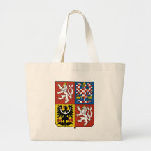 Tschechische Republik-Wappen CZ Leinentasche