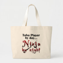 Tuba-Spieler bis zum Tag… Leinentaschen