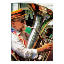Tuba-Spieler Karten