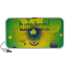 Tudo Bem! Brasilien-Flagge färbt Pop-Kunst Tragbare Speaker