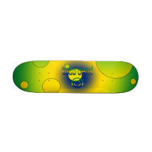 Tudo Bem! Brasilien-Flagge färbt Pop-Kunst Bedrucktes Skateboard