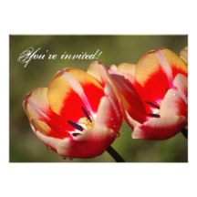 Tulpe-Blumen-Einladung