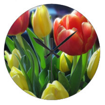 Tulpe-Blumen-Uhr