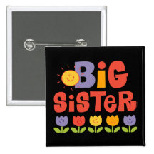 Tulpe-große Schwester Buttons