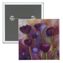 Tulpen und Leuchtkäfer - Pin Anstecknadel