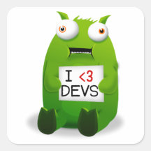 Tumbeasts I Herz Devs Aufkleber