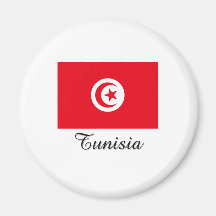 Tunesien-Flaggen-Entwurf Kühlschrankmagnet