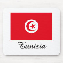 Tunesien-Flaggen-Entwurf Mousepads