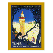 Tunis ~ L'Orient ZusatzPortes De Marseille Postkarte
