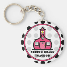 Tupfen-vierter Grad-Lehrer Keychain Schlüsselbänder