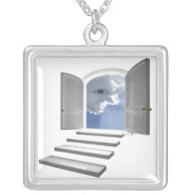 Tür geöffnet auf einem mystischen Auge Personalisierter Schmuck