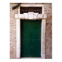 Türen von Venedig, Italien Postkarten