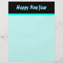 Türkis-guten Rutsch ins Neue Jahr Individuelle Flyer