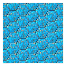 Türkis-Hexagon-Fliesen Fotos