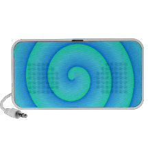 türkise Spirale iPhone Speaker