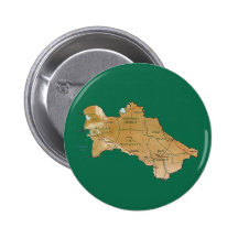 Turkmenistan-Karten-Knopf Buttons