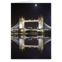 Turm-Brücke reflektiert Grußkarte
