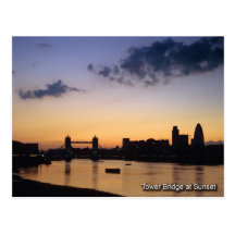 Turm-Brücken-London-Postkarte