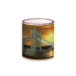 Turm-Brücken-Sonnenschein Kaffee Tassen
