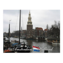 Turm-Holland-Postkarte Amsterdams Montelbaan