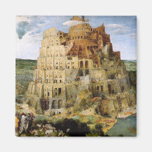 Turm von Babel - Peter Bruegel Kühlschrankmagnete