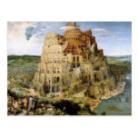 Turm von Babel - Peter Bruegel Postkarte