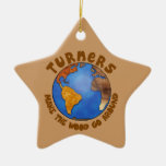 Turners-Kugel lustige Woodturning Erde Weihnachtsbaum Ornament