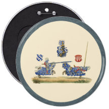 Turnierende Ritter - mittelalterliches Thema Button