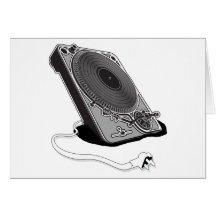 Turntable-Stecker - DJ-Musik-Plattform-städtischer Karte