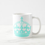 Turquoise royal British crown Mug