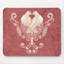 Turteltauben - Liebe-Tauben Mousepads