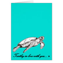 Turtley in der Liebe mit Ihnen Grußkarten