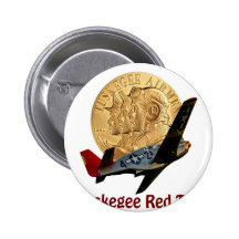 Tuskegee Rot-Schwanz Button