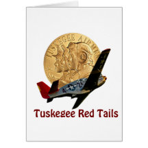 Tuskegee Rot-Schwanz Grußkarte