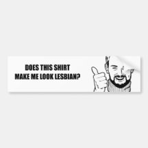 Tut dieses Hemd machen mich Blicklesbe Autosticker