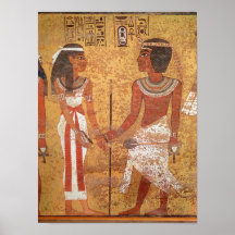 Tutankhamun und seine Ehefrau, Ankhesenamun Posterdrucke