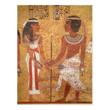 Tutankhamun und seine Ehefrau, Ankhesenamun Postkarte