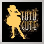 TuTu niedlich (Gold) Plakate