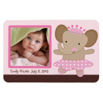 Tutu-niedliches Ballerina-Elefant-Foto-Magnet-Ande magnete