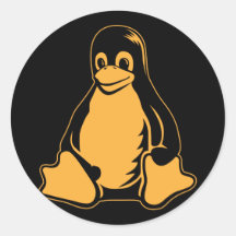 Tux-Pinguin - (Linux, Quelle, Copyleft, FSF) Sticker