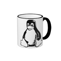Tux-Pinguin - (Linux, Quelle, Copyleft, FSF) Tee Tasse