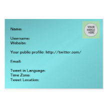 Tweeten Info die MUSEUM Zazzle Geschenke Visitenkarten Vorlage