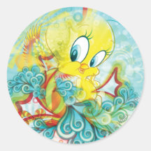 Tweety in der blauen Welle Aufkleber