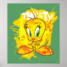 Tweety mit Namen Plakate