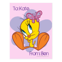 Tweety und Schmetterling Postkarten