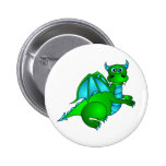 Twilight Flug - niedlicher grüner u. blauer Drache Anstecknadel