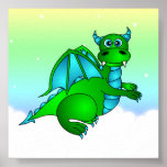 Twilight Flug - niedliches grünes u. blaues Drache