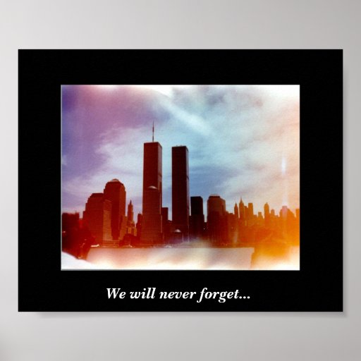 Twin Tower Plakatdruck