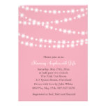 Twinkle beleuchtet Brautparty-Einladung (Rosa) einladungen