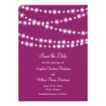 Twinkle beleuchtet Save the Date (Magenta) Personalisierte Ankündigungen